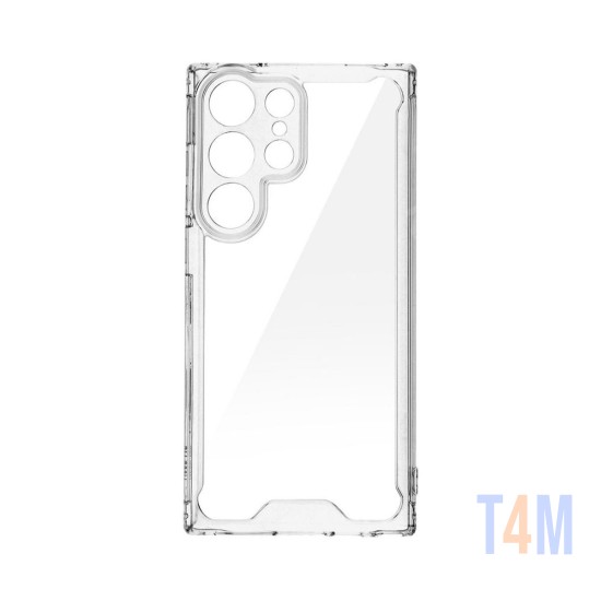 Capa de Silicone com Cantos Duras para Samsung Galaxy S23 Ultra Transparente